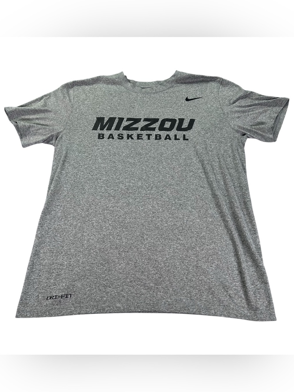 Nike Mizzou Missouri Tigers Basketball Dri-FIT Legend Tee Men’s M Black Gray